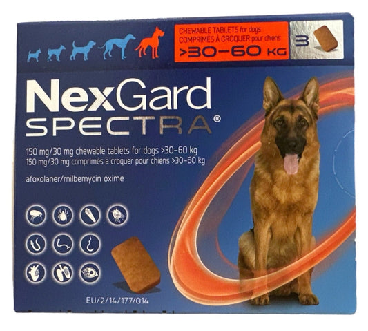 Nexgard Spectra XL (30 -60kg) (Box of 3's)