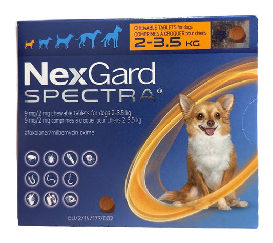Nexgard Spectra XS (2-3.5kg) (Box of 3's)