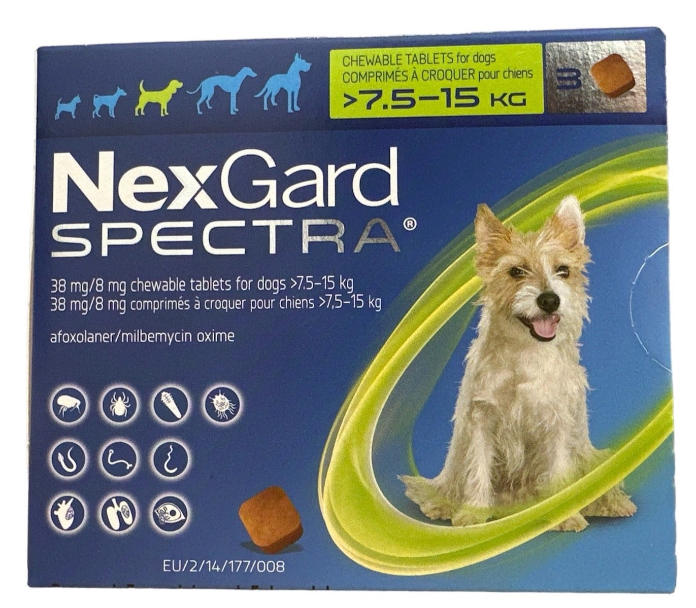 Nexgard Spectra M (7.5-15kg) (Box of 3's)