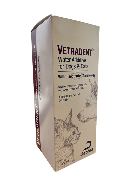 Vetradent Water Additive for Dogs & Cats 17oz